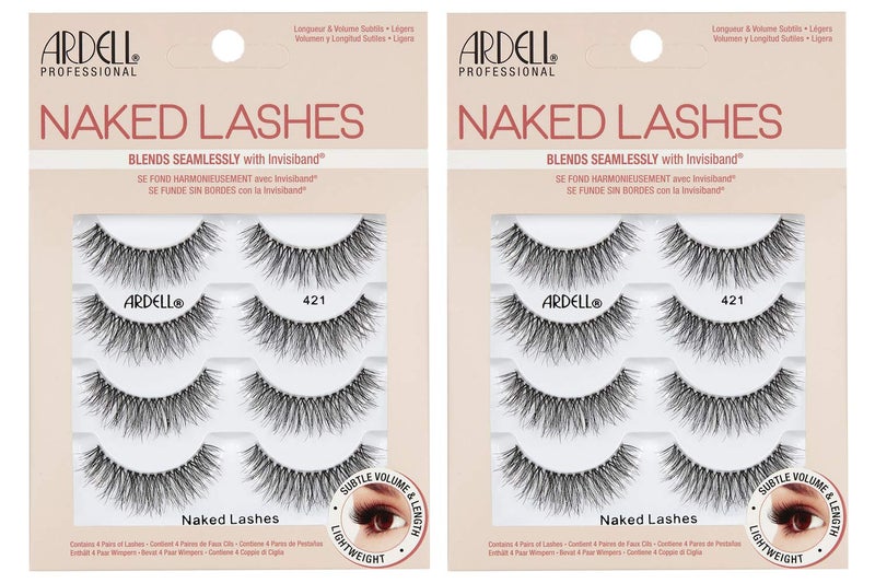 Ardell Strip Lashes Naked Lashes #421, 4 Pairs x 2-Pack - Image 1