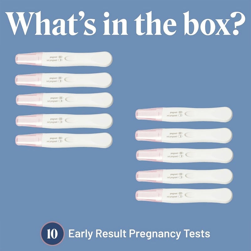 Apphia Early Detection Pregnancy Test 10 Pack  Midstream Pregnancy Test  Get Results 6 Days Sooner  Made in The USA - Image 5