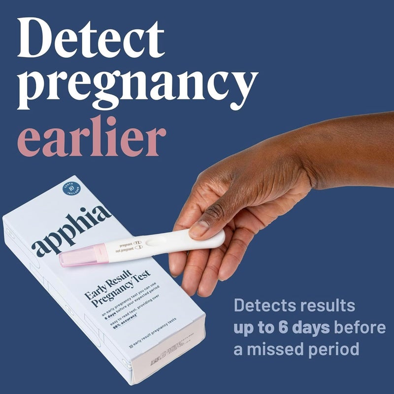 Apphia Early Detection Pregnancy Test 10 Pack  Midstream Pregnancy Test  Get Results 6 Days Sooner  Made in The USA - Image 3