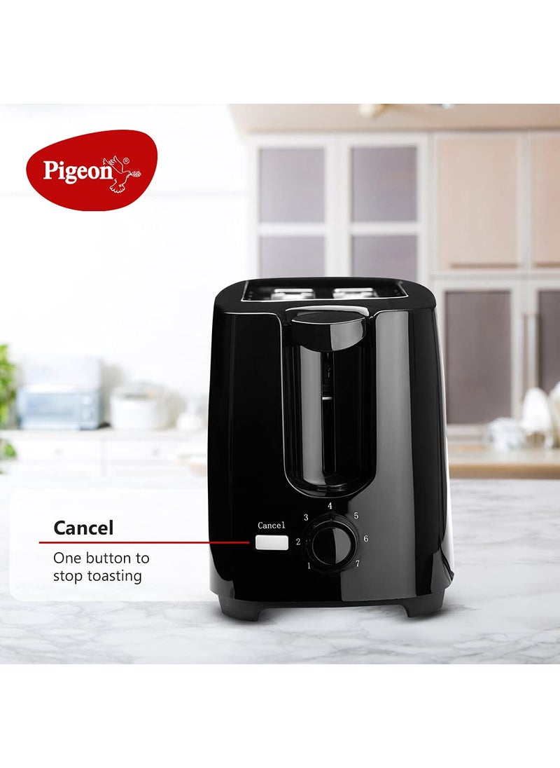 pigeon Pigeon 2 Slice Auto Pop up Toaster A Smart Bread Toaster for Your Home 750 Watt Black  - Image 4