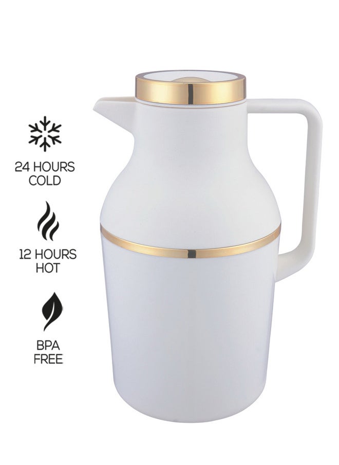 REEM Tea/Coffee Flask 1L Ivory/Gold  - Image 2