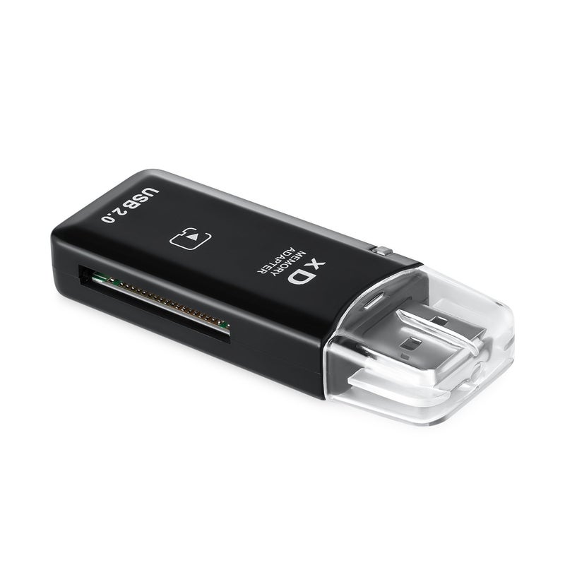 eTECH USB2.0 Black Color High Speed xD Memory Card Reader Supports Olympus and Fuji XD Picture Card 1GB 2GB - Image 1