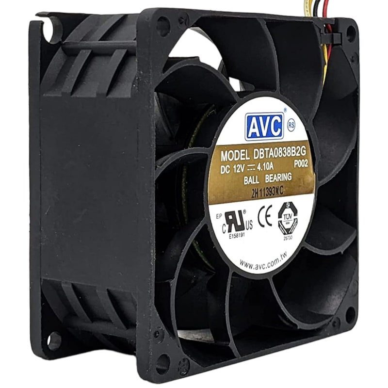 PGSA2Z ® AVC DBTA0838B2G 8CM 4.10A 12V 80 * 80 * 38mm Axial High Speed Air Cooling Fan - Image 3