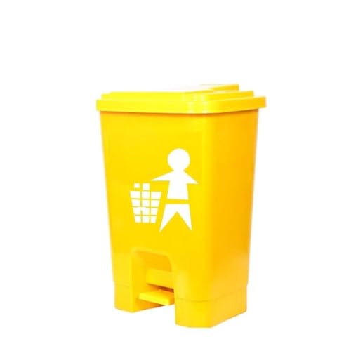 Ssanvi Bio-Hazard/Bio-Medical Waste Dustbin Plastic Pedal Dustbins (16 L, Blue, Yellow, Red) - Pack of 3 (3) - Image 4
