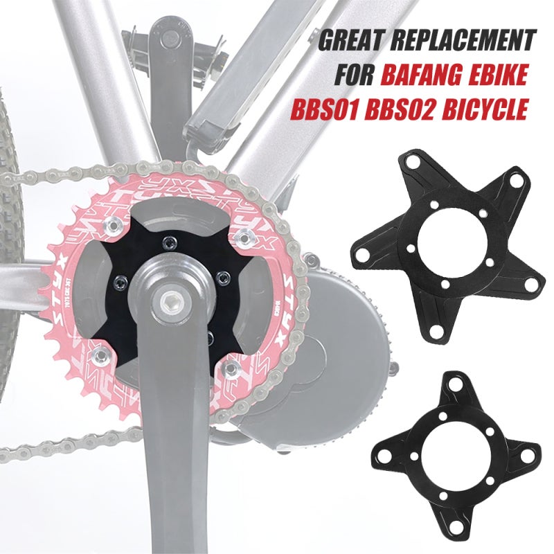 Chain Ring Adapter 130BCD High Intensity Aluminum Alloy Chainring Spider - CNC Cutting Precision Easy Installation Ebike Accessory for Mid Motor Electric Bicycles - Image 3