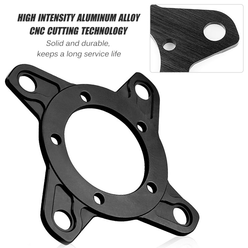 Chain Ring Adapter 130BCD High Intensity Aluminum Alloy Chainring Spider - CNC Cutting Precision Easy Installation Ebike Accessory for Mid Motor Electric Bicycles - Image 5