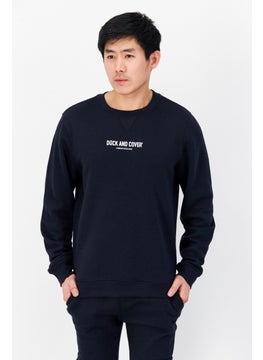 Men 2 Pcs Crew Neck Brand Logo Sweatshirts And Cargo Jogger Pant, Navy Blue - pzsku/ZD87B6657BC08D6472E07Z/45/_/1726109345/71fd8bae-4d2b-40ec-b6a0-2ee5f8dd2d3a