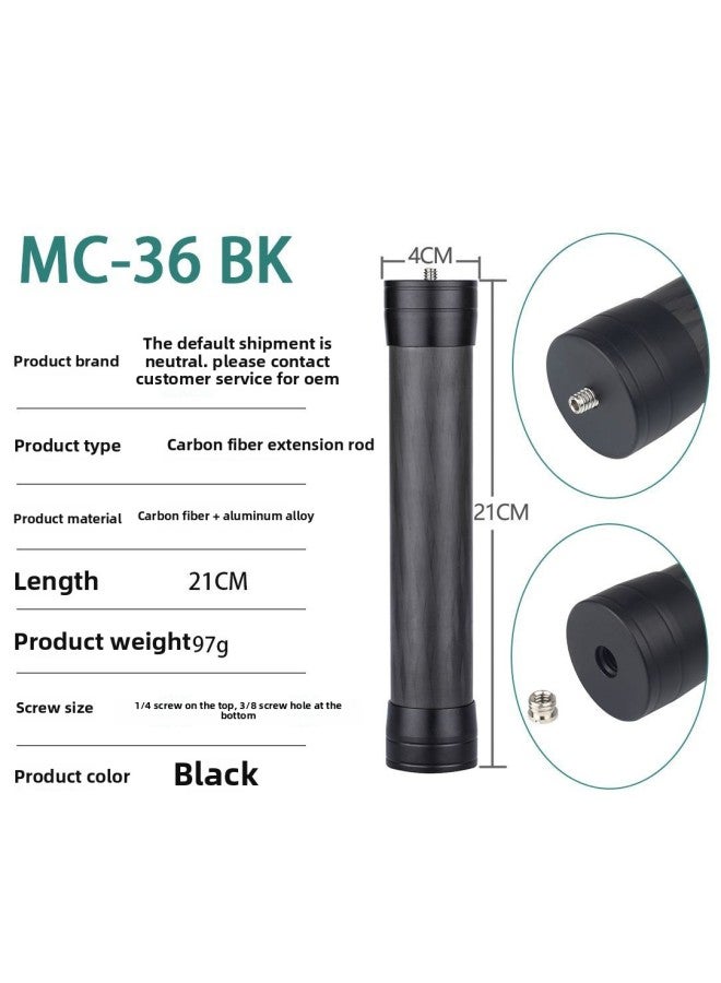 Source Dajiang Zhiyun Stabilizer Extension Rod Camera Pan-tilt Anti-shake Carbon Fiber Handheld Extension Tube-Color:MC-36 Black  - Image 1
