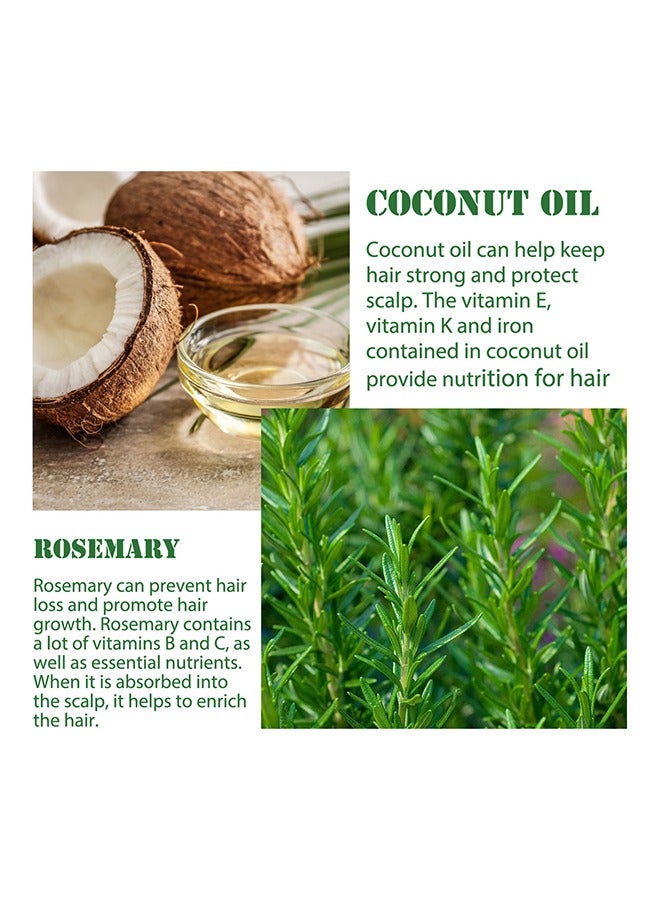 أوهو زيت إكليل الجبل العطري لنمو الشعر ، زيت إكليل الجبل العطري العضوي عالي الجودة ، 100٪ وطبيعي ، تغذية فروة الرأس ، يحفز نمو الشعر 60 مل - Image 4