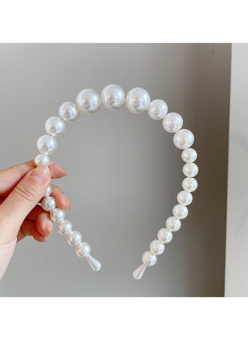 Mark Fairwhale Small Niche Retro High-End Pearl Headband 
