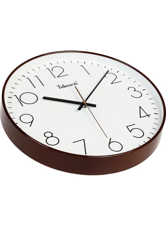 Telesonic Wall Clock, Living Room Bedroom Quartz Clock, Modern Minimalist Creative Timepiece, No Drilling Required, Fashionable Round Wall Clock, 36Cm - Image 2