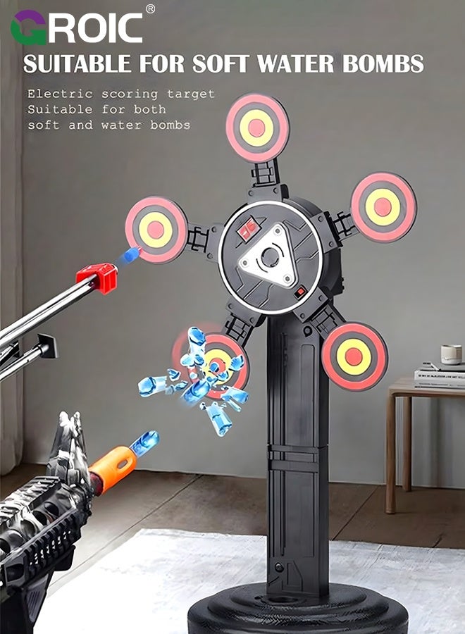 GROIC Soft Bullet Targets Dart with Net Target Digital Display Design,Soft Foam Target Cans Target,Shooting Practice Target Toy,Portable & Foldable Dart Zone for Kids - Image 4