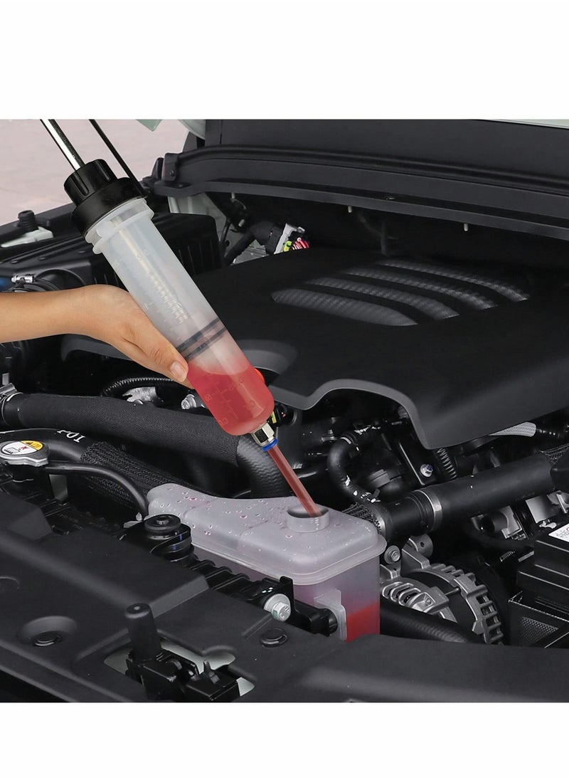 Excefore - 200cc Fluid Extractor, Automotive Extractor Pump, Oil Extractor/Oil Syringe, Manual Fuel Suction & Filler, Change Evacuator (7 Oz./0.21 Qt.) - Image 1