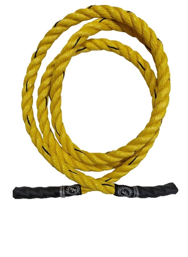 UPHILL® Sporting Jump Rope, Heavy Workout Skipping Rope 1 Inch (Only for Intense Skippers) (YELLOW) - Image 2