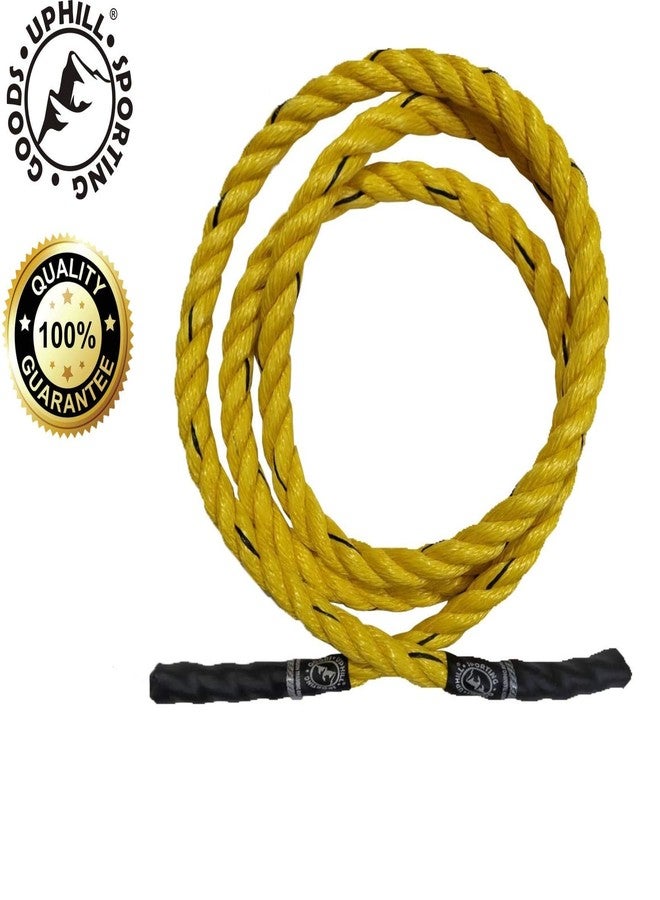 UPHILL® Sporting Jump Rope, Heavy Workout Skipping Rope 1 Inch (Only for Intense Skippers) (YELLOW) - Image 5