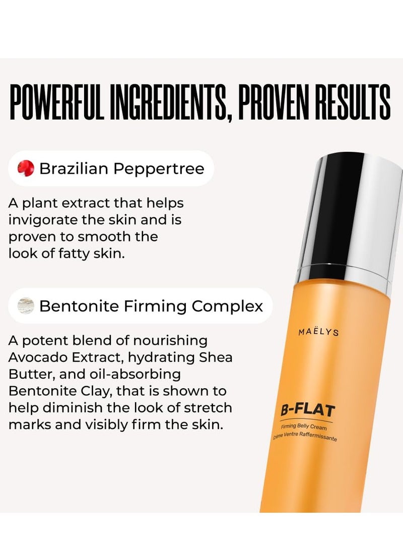 Maelys B-FLAT Belly Firming Cream Stretch Mark Belly Cream 3.38 oz - Image 3