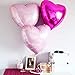 Simple polymer 18 inch Pink Heart Balloons Foil Balloons Mylar Balloons for Party Decoration Pack of 20 - Image 2