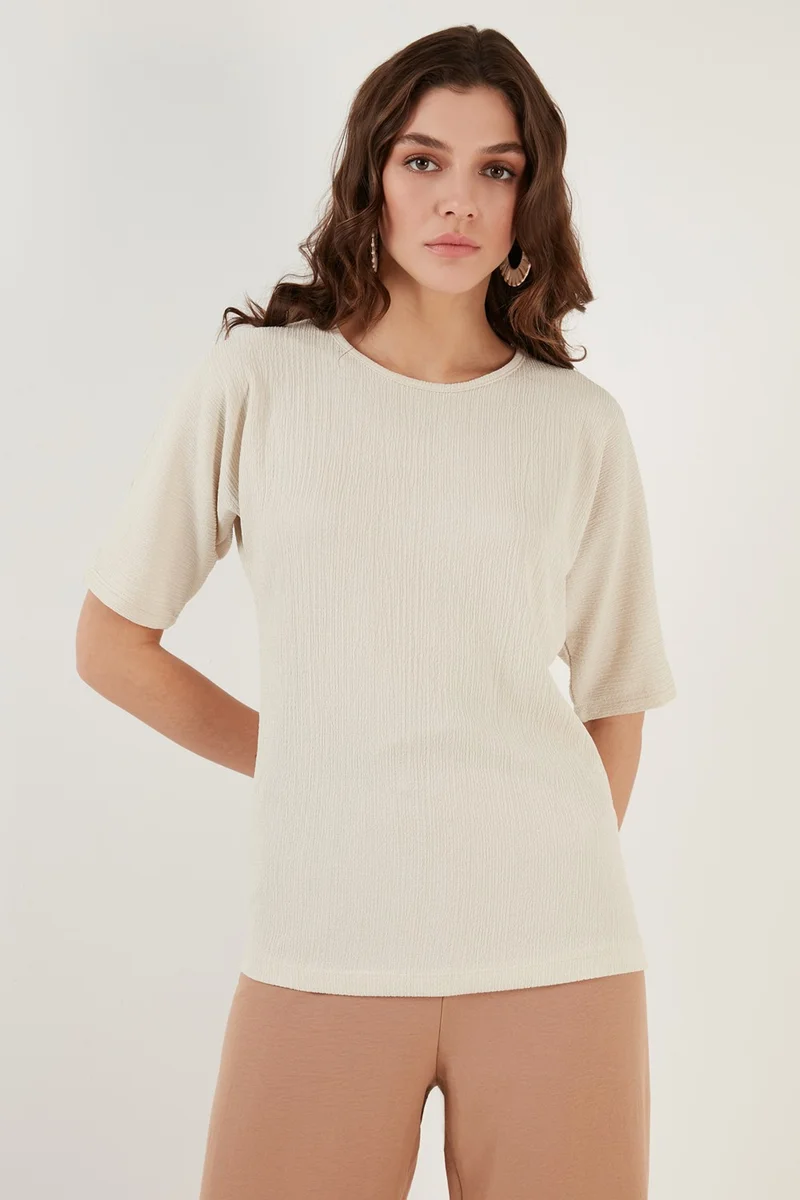 Lela Bürümcük Relaxed Cut Crew Neck Blouse Women's Blouse 5864975