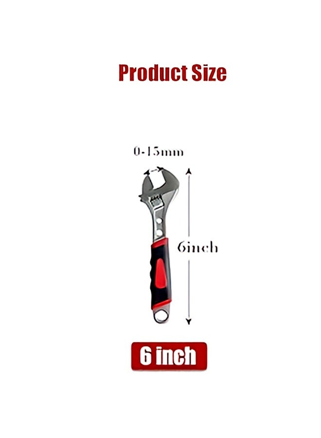 مفتاح ربط مع مقبض مطاطي_ 6انش - Image 1