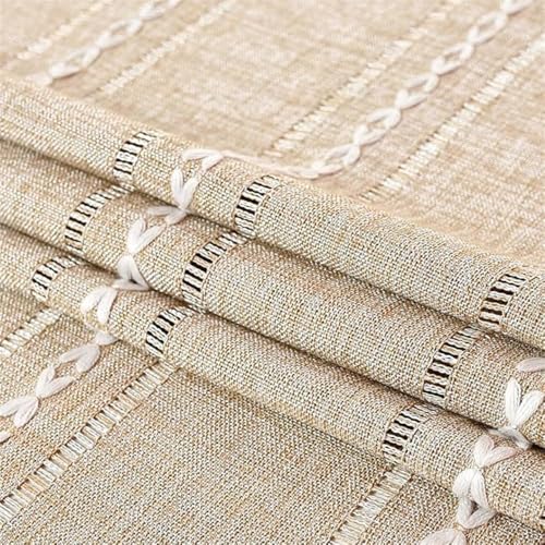 Utobanh Bedside Table Cloth with Tassel Small Table Cover for Nightstand,Bedside Table TV Microwave (Coffee, 17.7 * 39.4inches) - Image 2