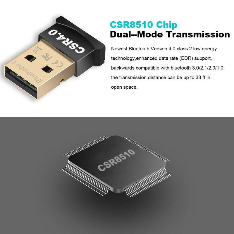 ZTO Bluetooth USB Adapter Csr 4.0 Dongle Receiver Transfer Wireless - Image 2