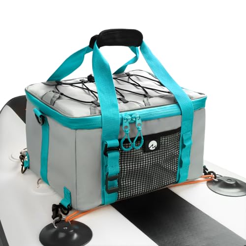 MoiShow Paddle Board Cooler, Paddleboard Cooler Deck Bag with Detachable Bottle Opener, Paddle Board Accessories, Sup Cooler Bag for Beach, Camping, Kayaking, Travel, A-Teal - Image 1