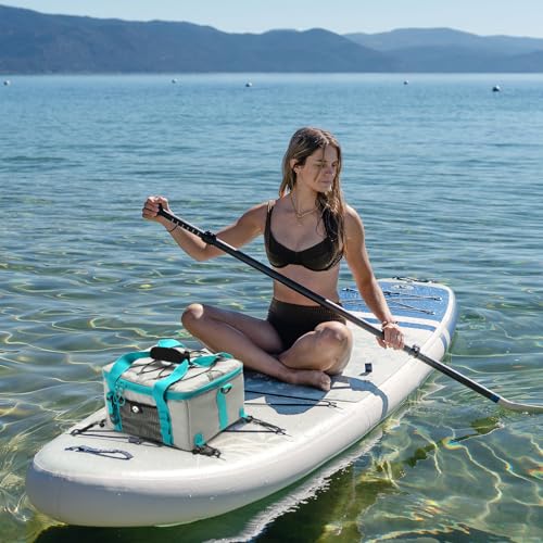 MoiShow Paddle Board Cooler, Paddleboard Cooler Deck Bag with Detachable Bottle Opener, Paddle Board Accessories, Sup Cooler Bag for Beach, Camping, Kayaking, Travel, A-Teal - Image 2