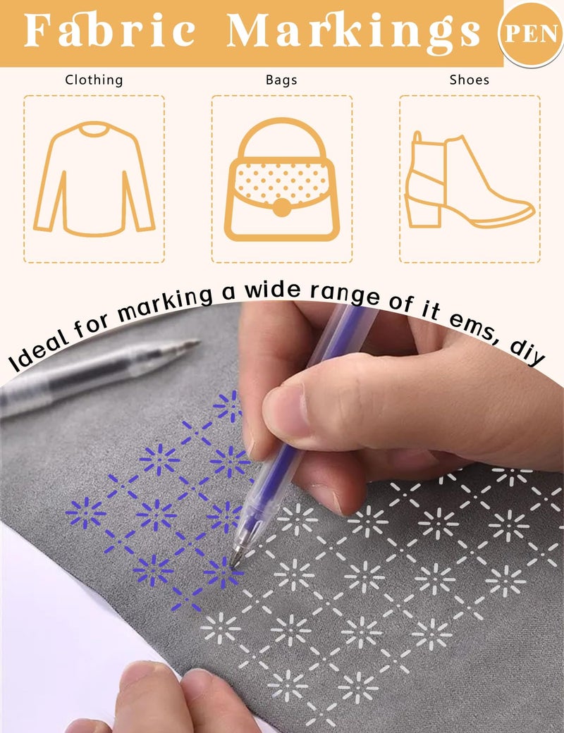 Gezan Sashiko Stencils Plastic Sashiko Template Pattern Geometric Embroidery Stabilizers Drawing Line Template for Hand Quilting Sewing (8) - Image 4