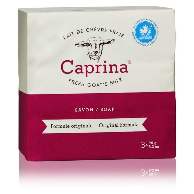 Caprina Caprina by Canus Fresh Goats Milk Soap Original 3 bars 32 Ounces  each | Best Price UAE | Dubai, Abu Dhabi, image size:800x1096