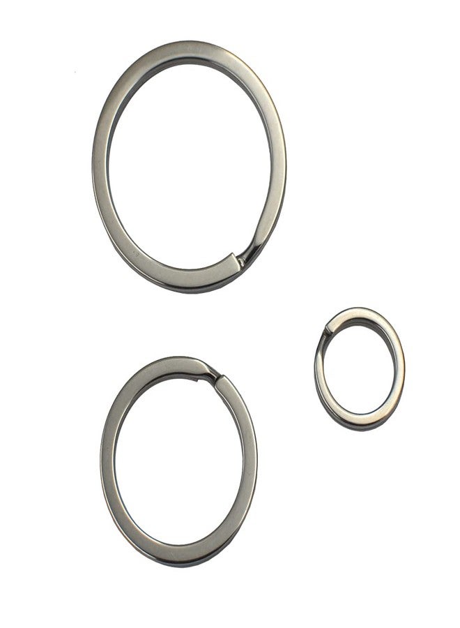 DGOL 100pcs 1 inch (25mm) 304 Stainless Steel Keychain Hooks Chain Cord Flat Orgnize Key Rings Webbing Wire Keyring Hook Clasp - Image 4