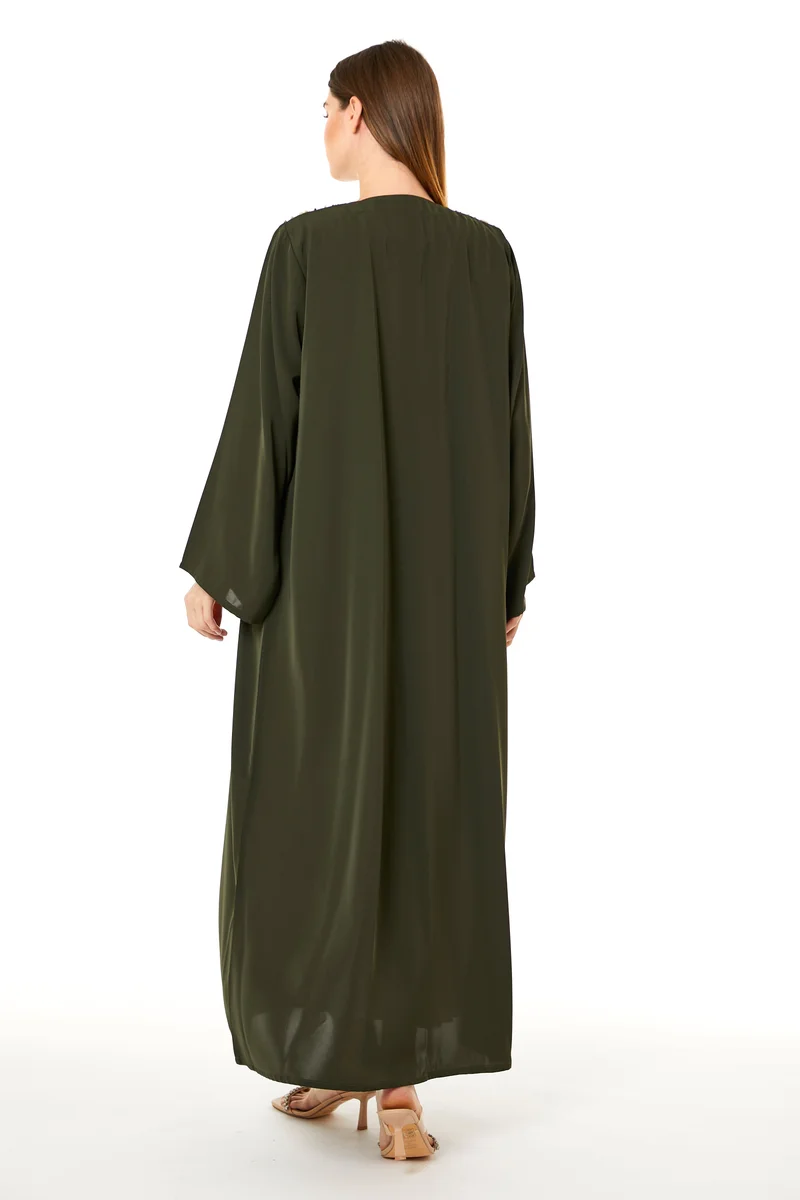 Moistreet  Embellished Flared Sleeve Abaya for Women | Best Price UAE