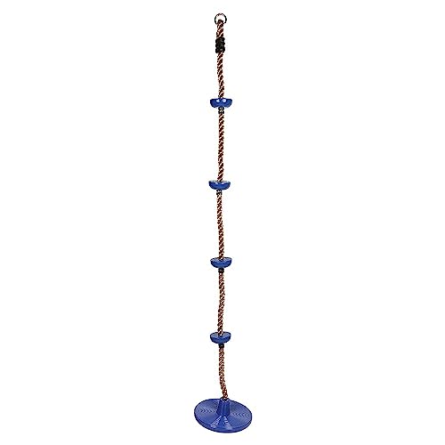 REZNOR Plastic Platforms Disc Tree Swing Seat And Climbing Knot Rope With Carabiner Hook For Kids Outdoor Playground Set (Blue, 30 Cm, 200 Cm, 200 Cm) - Image 4