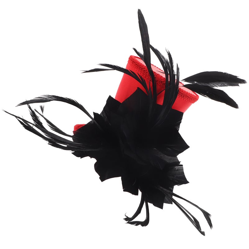 Top Hat Women Fascinator Hat Tea Party Headpiece Banquet Top Hat Cosplay Performance Headdress Decor - Image 3