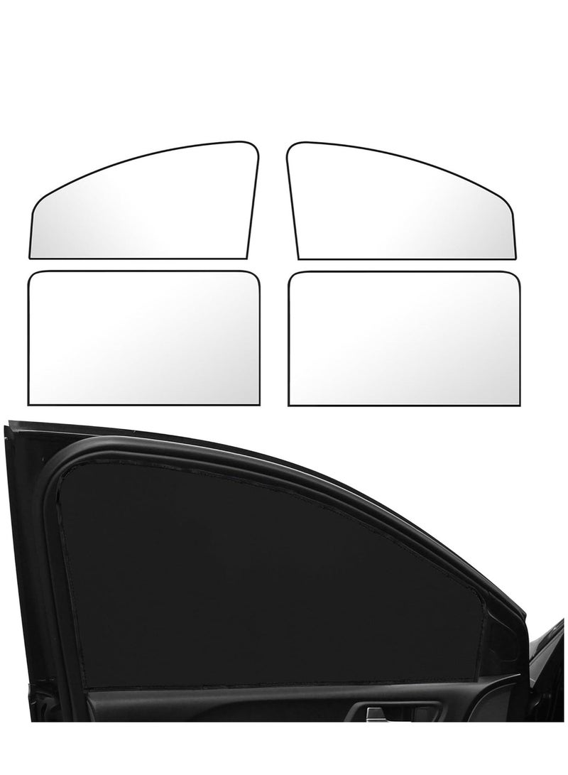 Car Side Window Sun Shade Sun Protection Magnetic Car Curtain for Kids 4 Pack - Image 1