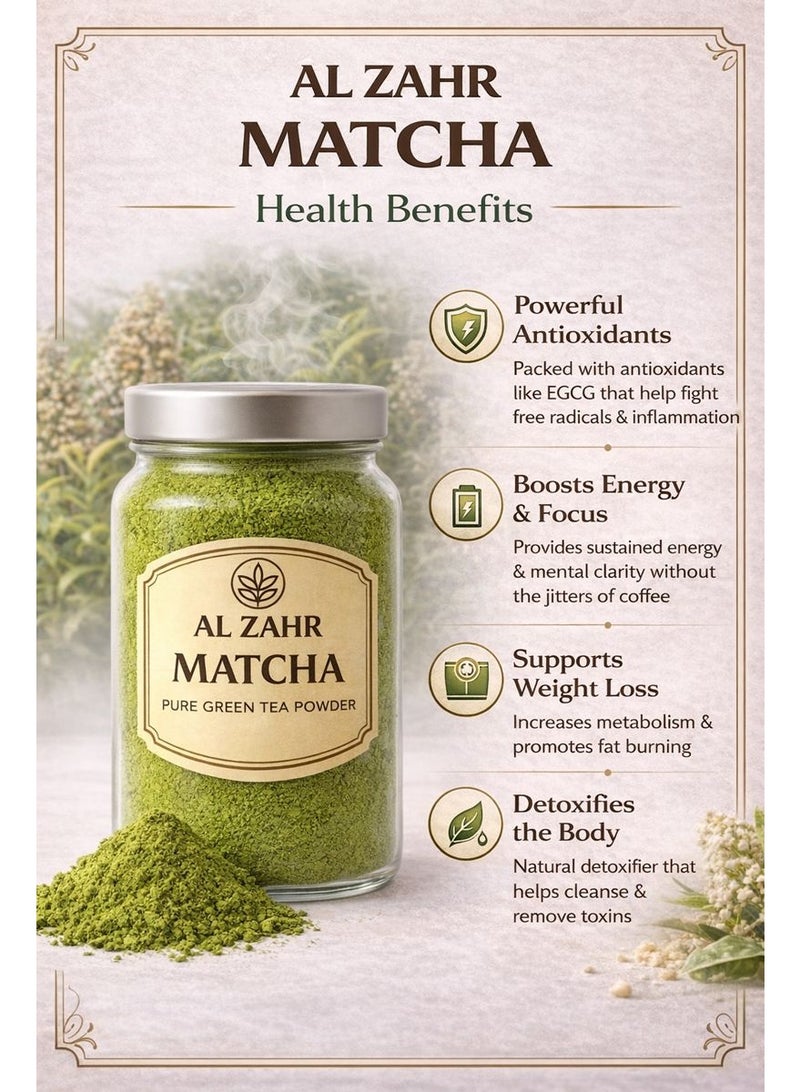 Zahr Matcha Green Tea Powder (Camellia sinensis) – Dried Green Tea Leaf Powder | Botanical Herb for Gardening, Horticulture, Herbal Projects, Potpourri & Aromatic Use - Image 4