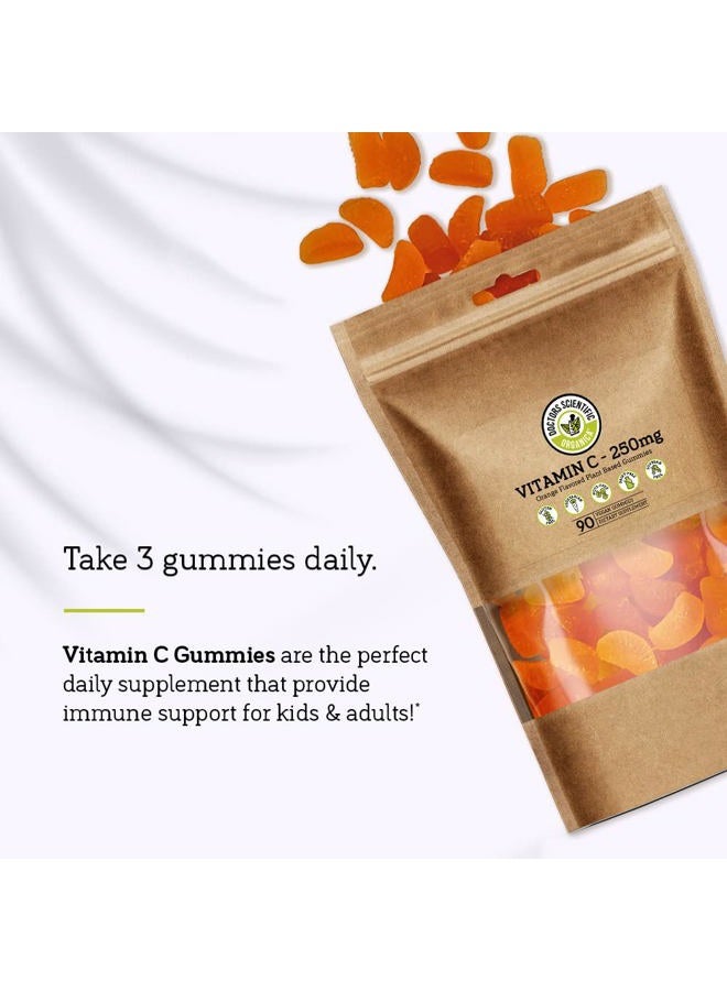 Doctors Scientific DSO Vitamin C Gummies - Delicious and Natural Orange Flavored Gummies - Vegan Plant Based Gummies 90 Count - Image 5