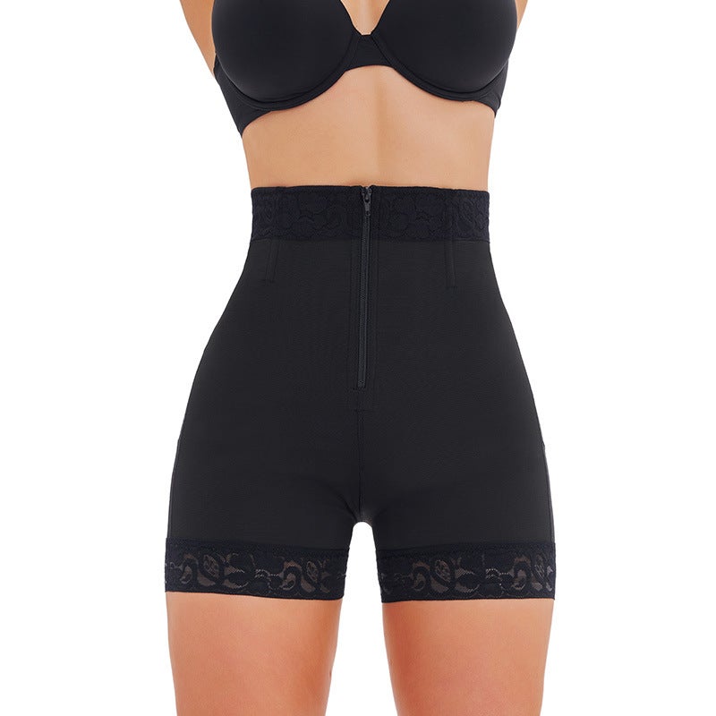 New Body-Shaping High-Waisted Tummy-Tightening Outer Zipper Body-Shaping Butt-Lifting Pants With Good Figure - Image 3