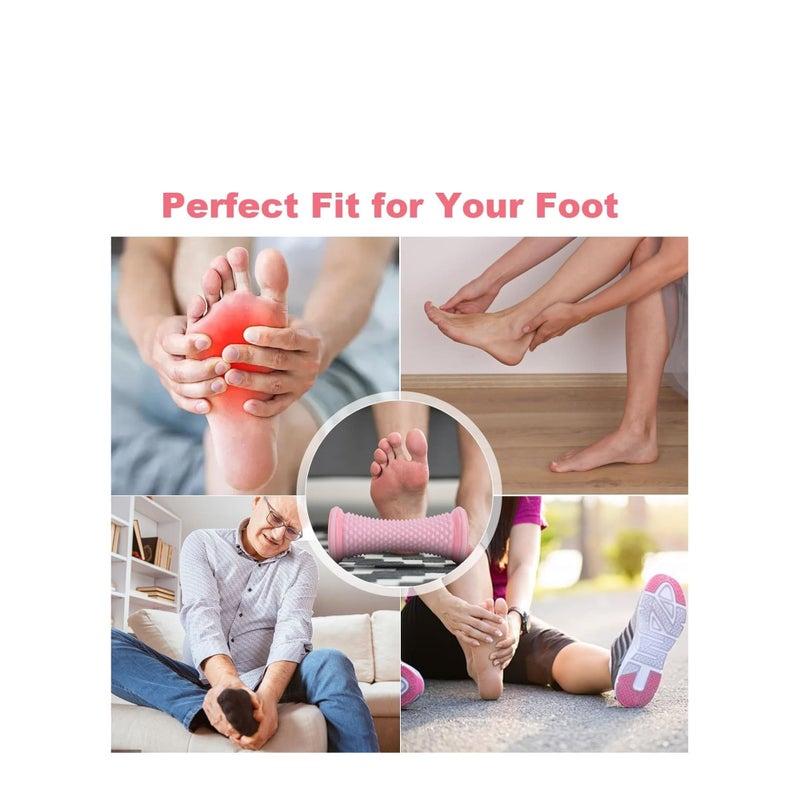 SOLARAE Plantar Fasciitis Relief Roller Portable Foot Massager Roller Deep Reflexology Tissue Muscle Massage for Foot Heel Pain, Plantar Fasciitis Relieving, Yoga Fitness Aids - Image 5