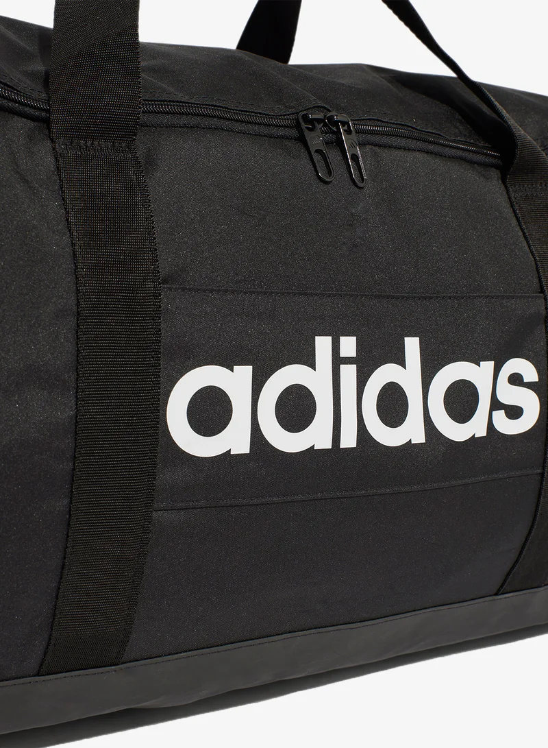 Adidas BLACK/BLACK/WHITE Large Linear Duffel  | Best Price UAE