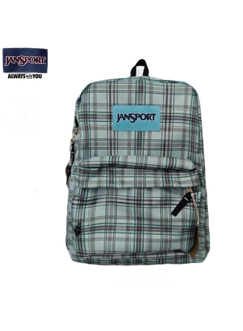 JANSPORT 【School season】Classic colorful school bag, computer compartment, must-have for students, back-to-school travel bag, laptop bag - Image 1