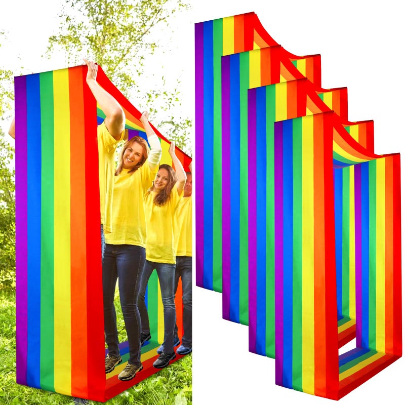 Liliful 4 Pcs Team Building Games Group Learning Activity Playing Run Mat Colorful Carnival Field Day Mat for Boys Girls Adults Indoor Outdoor Race Games Office Backyard Party - Image 2
