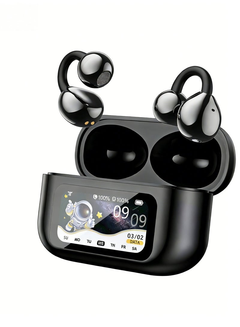 2026 Top Edition True Wireless​ Smart Bluetooth Headphones | Bluetooth 5.4, Smart Color Display | Hi-Fi Sound, Lossless Noise Cancellation | Long-lasting Battery, I5 Waterproof | RGB Light for iOS/Android - Image 1