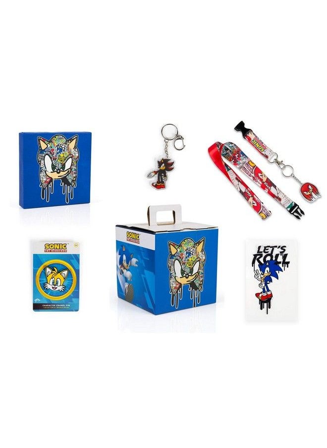 JUST FUNKY - Sonic The Hedgehog Urban Modern Collector Looksee Mystery Surprise Box ; 5 Themed Toy Collectibles ; Lanyard Pin Wall Art & More - Image 1