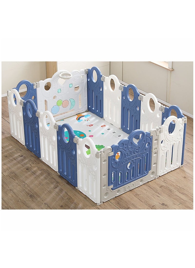 Arabest 14 Panel Baby Playpen, Indoor or Outdoor Kids Safety Activity Center Foldable Baby Fence Kid Play Yard with Safety Lock Gate, Portable for Children from 6 Months to 6 Years Old  - Image 1