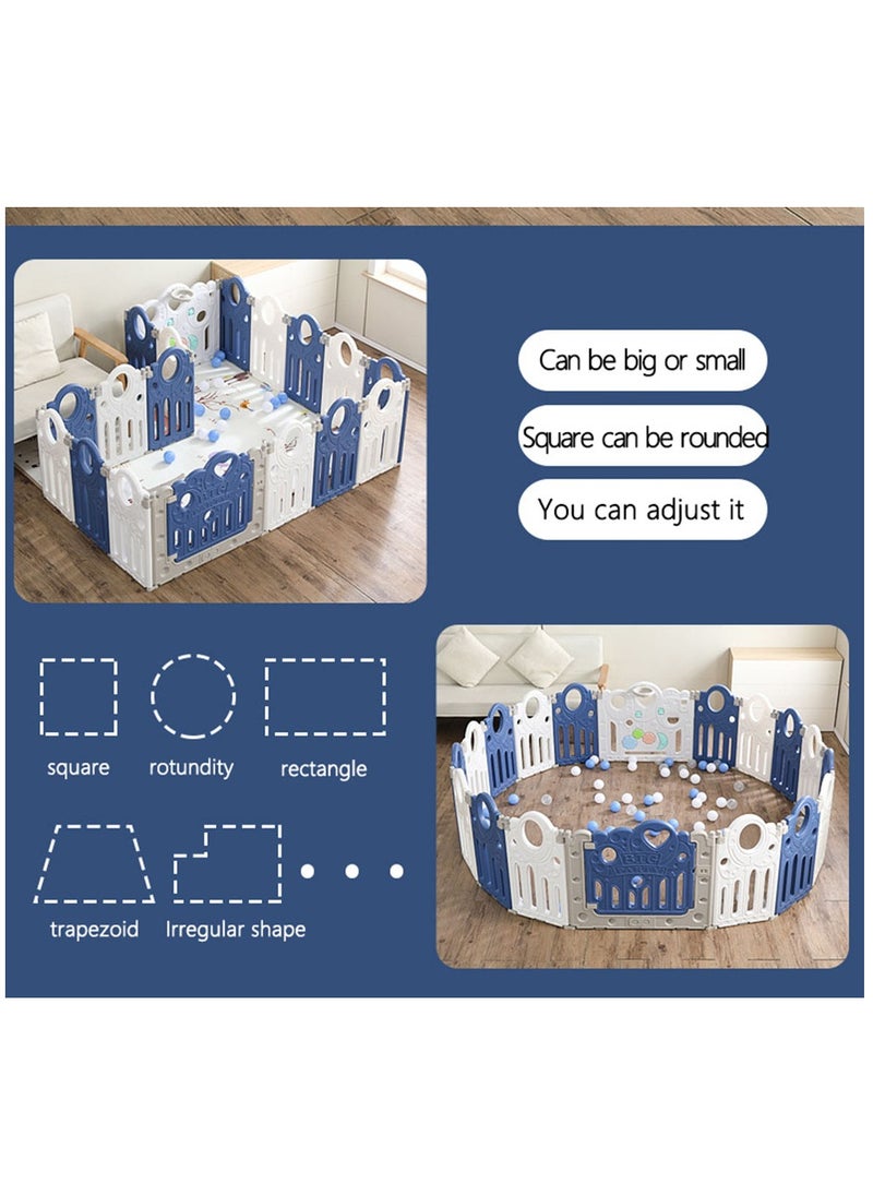 Arabest 14 Panel Baby Playpen, Indoor or Outdoor Kids Safety Activity Center Foldable Baby Fence Kid Play Yard with Safety Lock Gate, Portable for Children from 6 Months to 6 Years Old  - Image 5