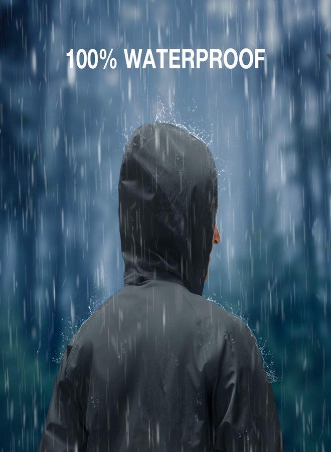 TIDEWE Rain Suit, Waterproof Breathable Lightweight Rainwear (Gray Size S) - Image 3