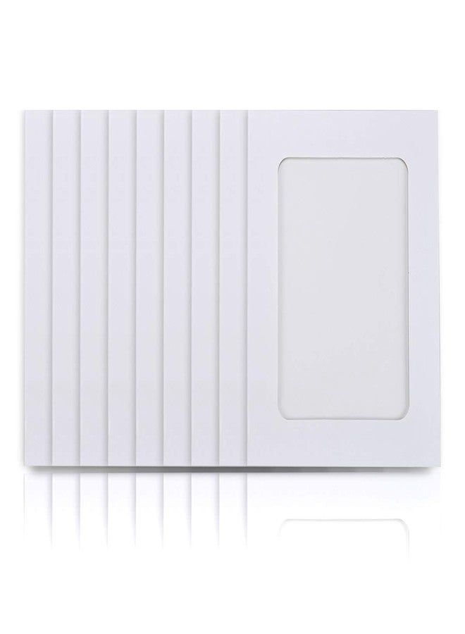 Prescent Paper Photo Frame 15 cm x 11.5 cm Craft Paper Picture Frames 30 PCS DIY Cardboard Photo Frames with Wood Clips and Jute Twine (30 PCS, White) - Image 2
