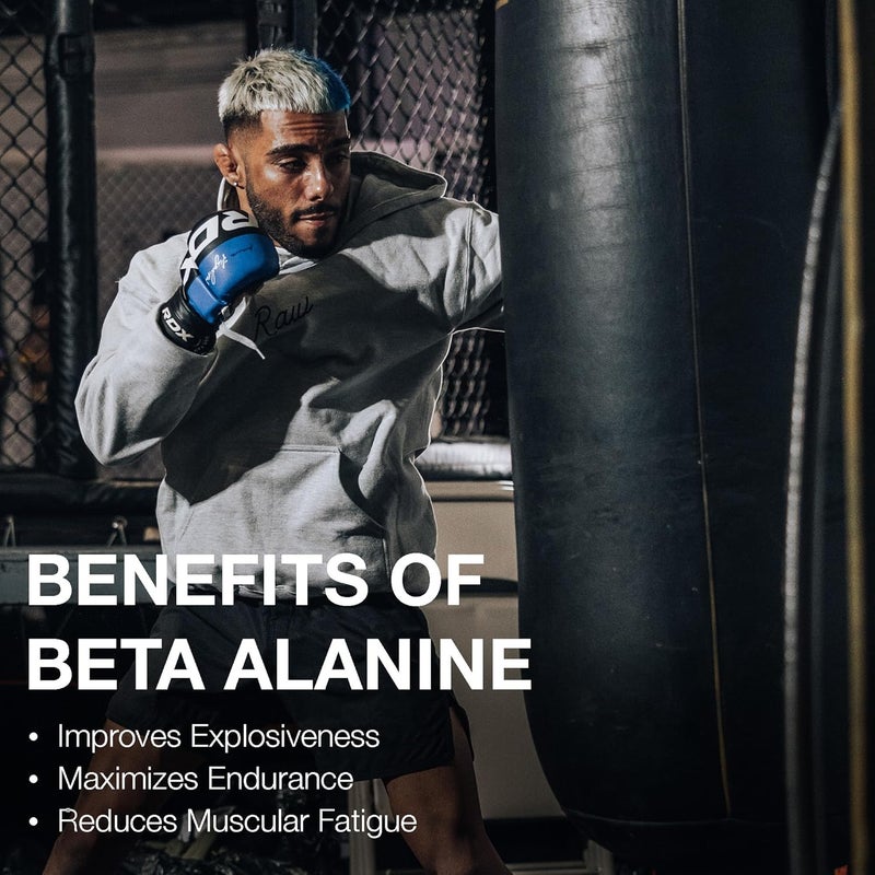 RAW Beta Alanine Powder Unflavored 60 Servings  PreWorkout Powder for Men  Women  Beta Alanine Supplement for Workout Endurance  Preworkout Beta Alanine Powder for Reduced Muscular Fatigue - Image 5