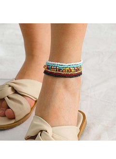 7 Piece Multilayered Women Anklets, Handmade Beaded Anklets Personality Creative Anklet, Colorful Elastic Bracelets Ankle Foot Jewelry for Girls - pzsku/ZD87D0A9A7F1022D9200EZ/45/_/1697679422/f2af1215-aa22-431a-8ab9-973f30d2abdc