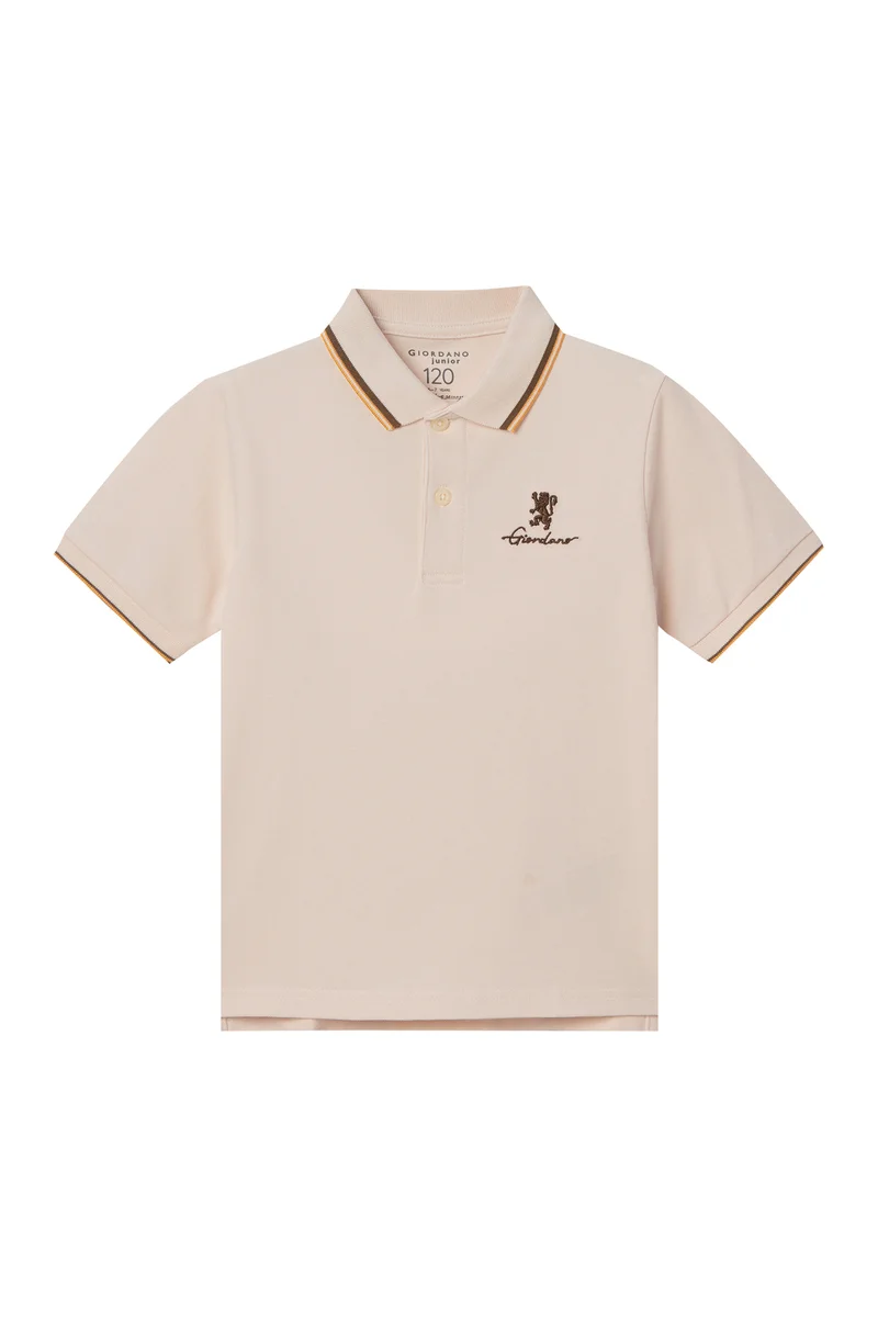 جيوردانو Brown Slim Fit Polo For Juniors